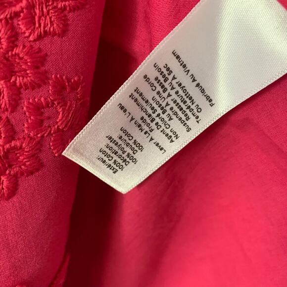 Talbots Pink Floral Raised Floral Embroidered Dress - Picture 8 of 10